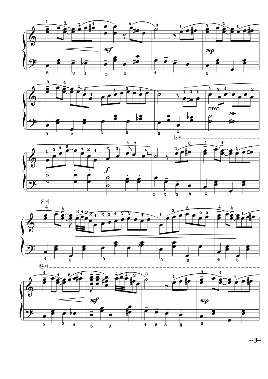 The Entertainer - Scott Joplin Piano Solo scores gallery preview page 3