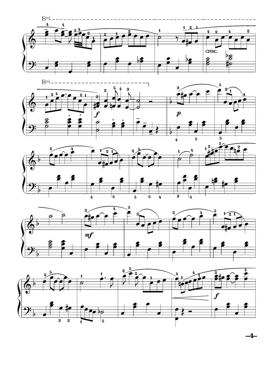 The Entertainer - Scott Joplin Piano Solo scores gallery preview page 4