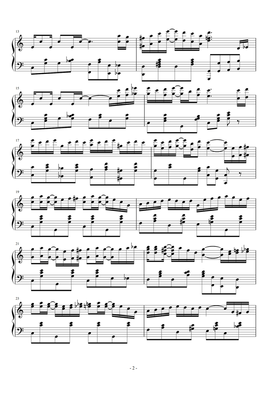 The Entertainer - Scott Joplin Piano Solo scores gallery preview page 2