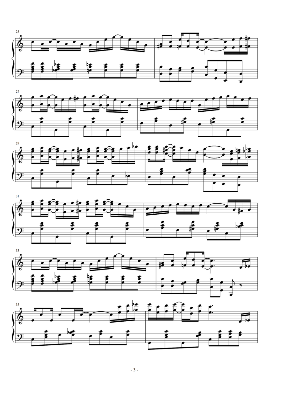 The Entertainer - Scott Joplin Piano Solo scores gallery preview page 3