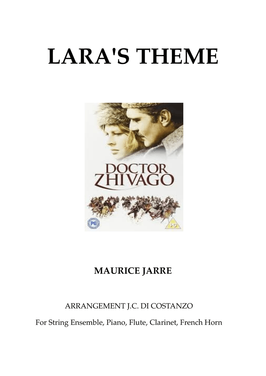 Lara's Theme Lara's Theme Large Ensemble scores gallery preview page 1