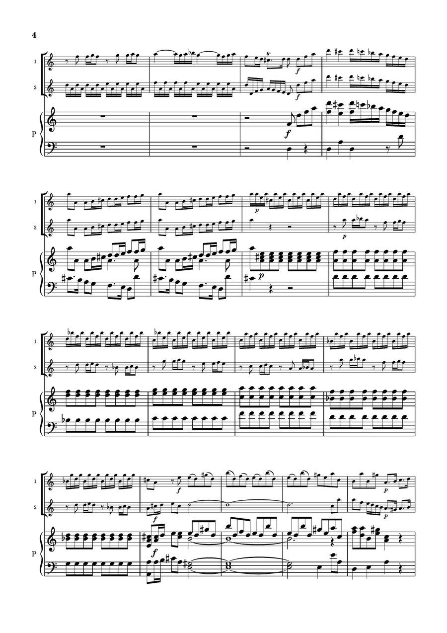 Concerto for Two Violins in A minor - RV 522, Op.3 - Vivaldi String Duet scores gallery preview page 4