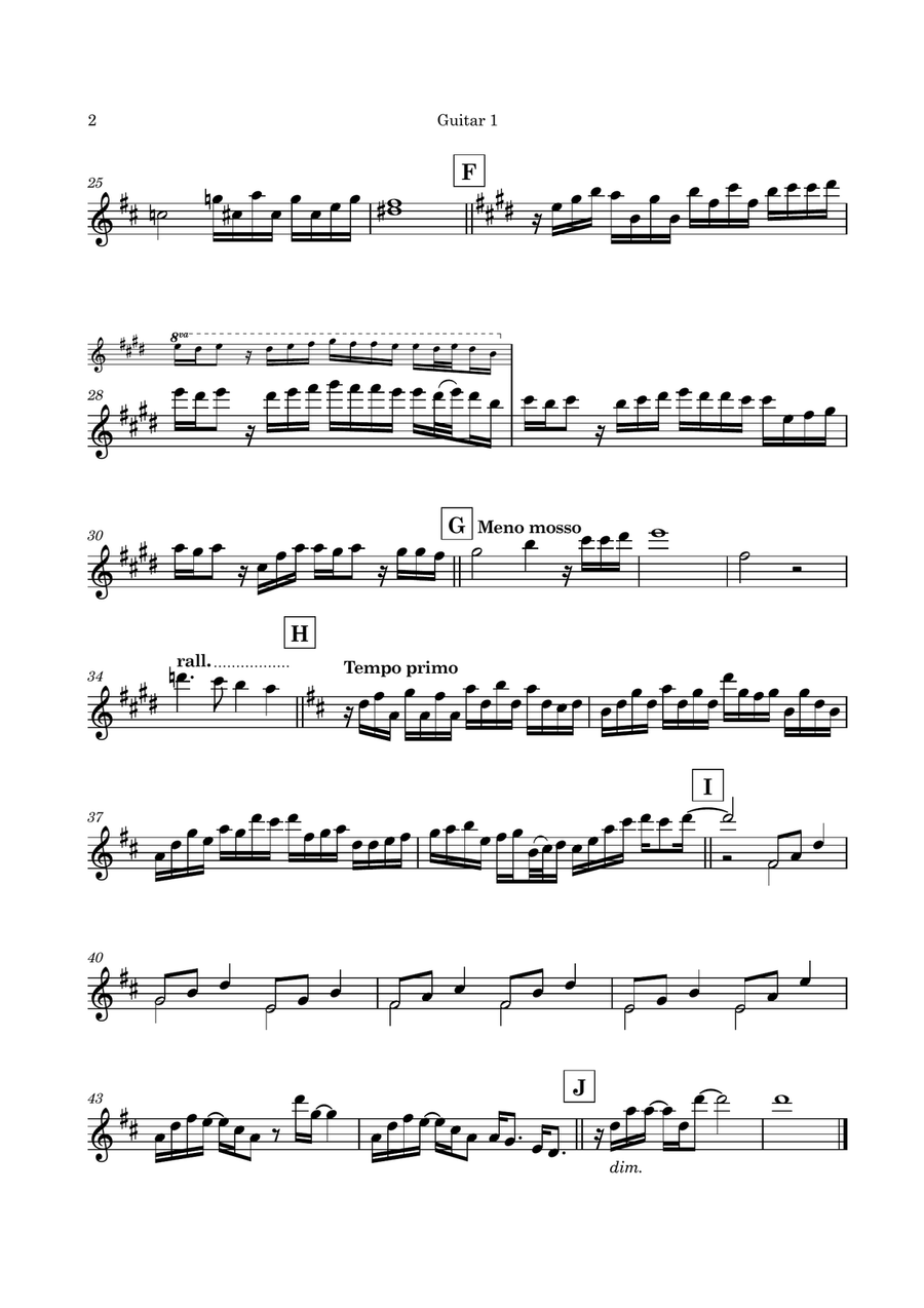 Dangerfield Theme Guitar Ensemble scores gallery preview page 5