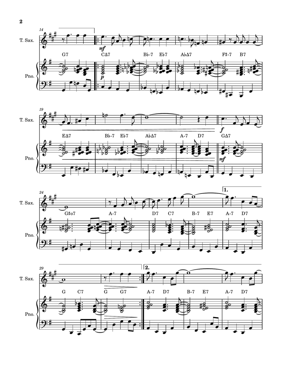 Have You Met Miss Jones? Tenor Saxophone scores gallery preview page 2