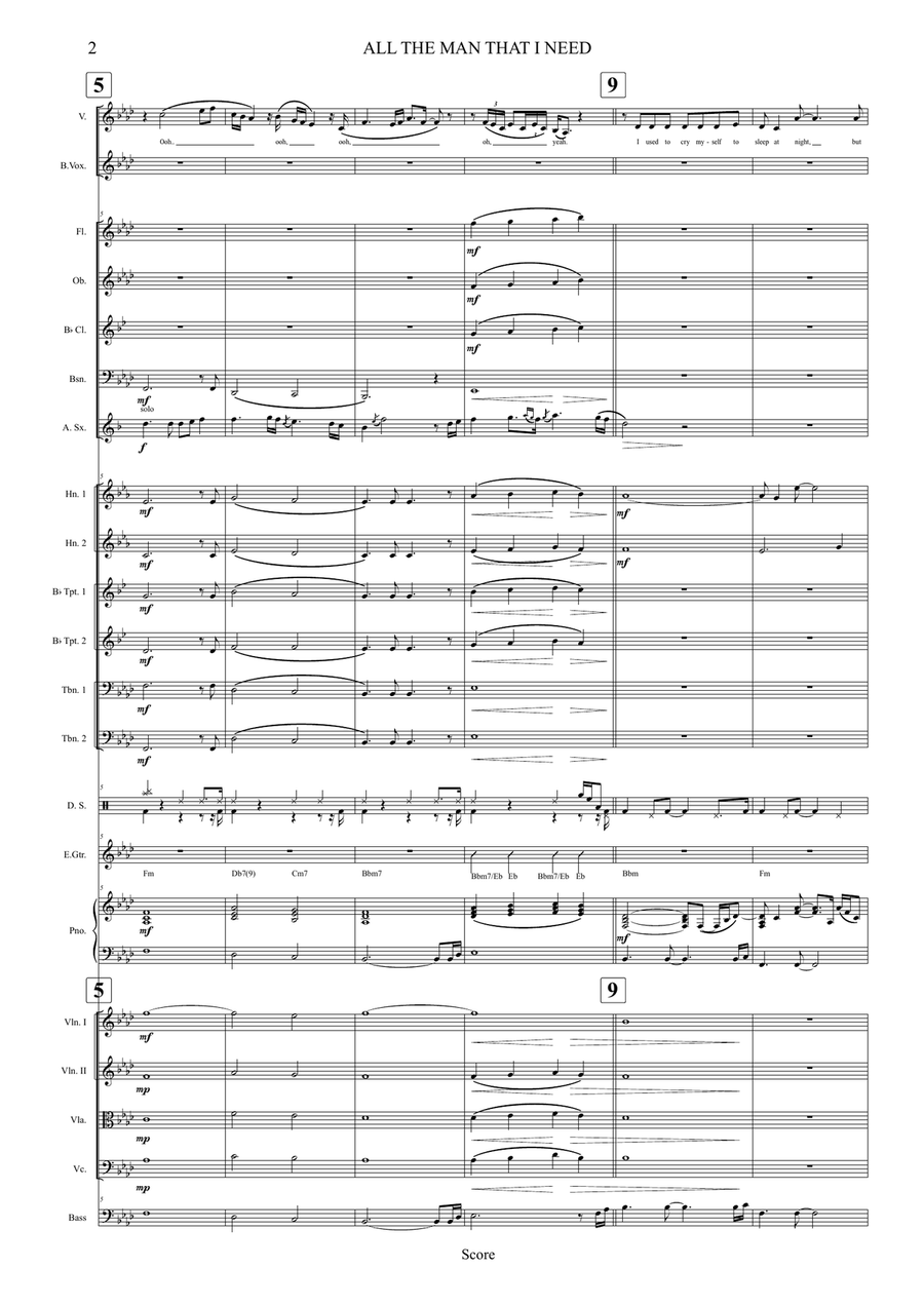 All The Man That I Need Full Orchestra scores gallery preview page 2