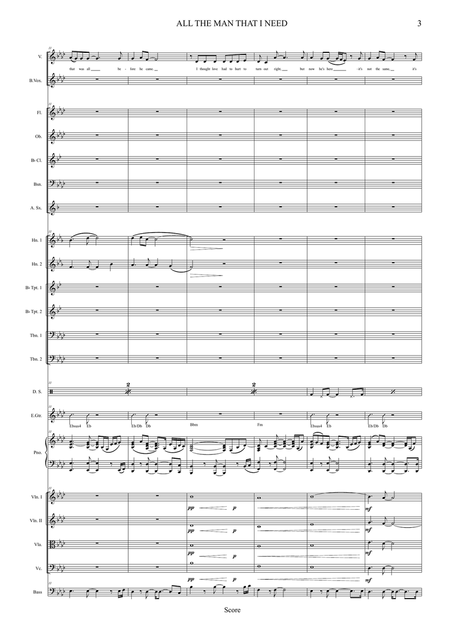 All The Man That I Need Full Orchestra scores gallery preview page 3