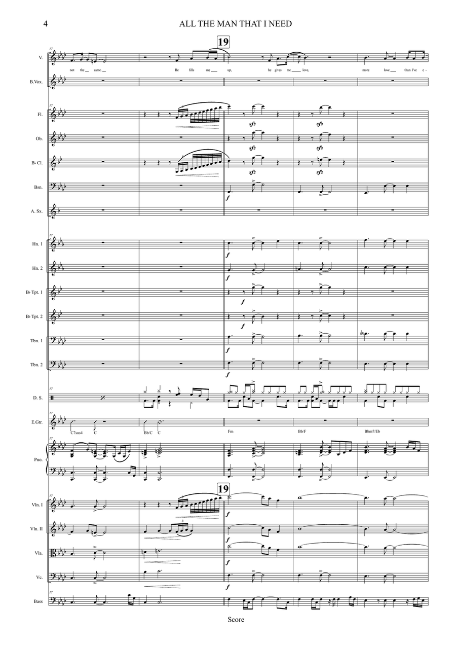 All The Man That I Need Full Orchestra scores gallery preview page 4
