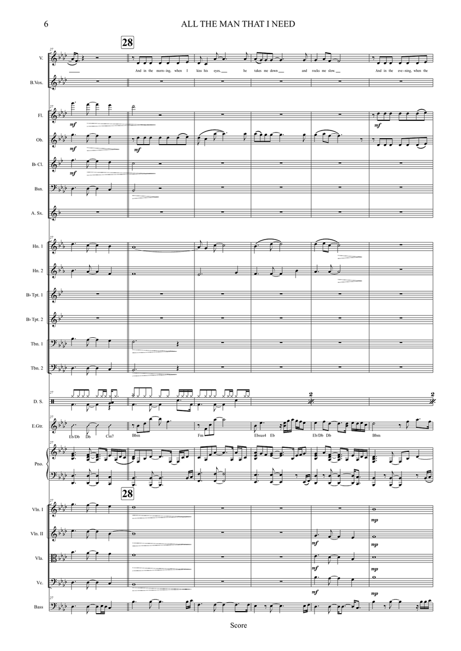 All The Man That I Need Full Orchestra scores gallery preview page 6