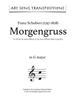 SCHUBERT: Morgengruss, D. 795 no. 8 (transposed to G major)