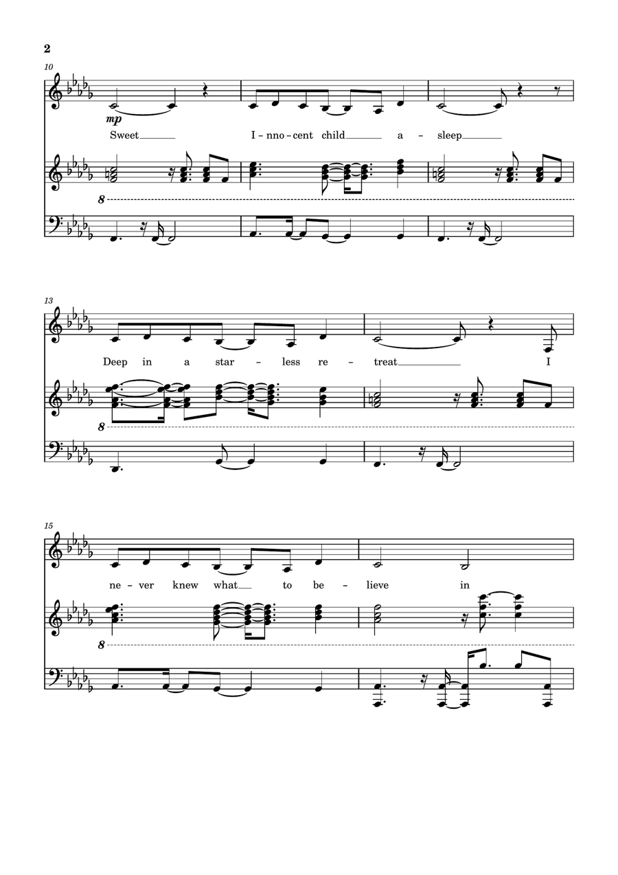 Tangerine Rays Tangerine Rays Piano, Vocal scores gallery preview page 2