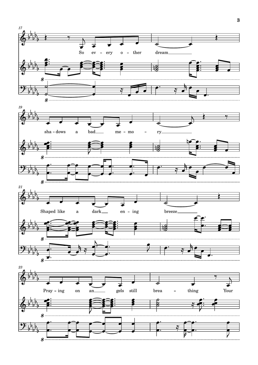 Tangerine Rays Tangerine Rays Piano, Vocal scores gallery preview page 3