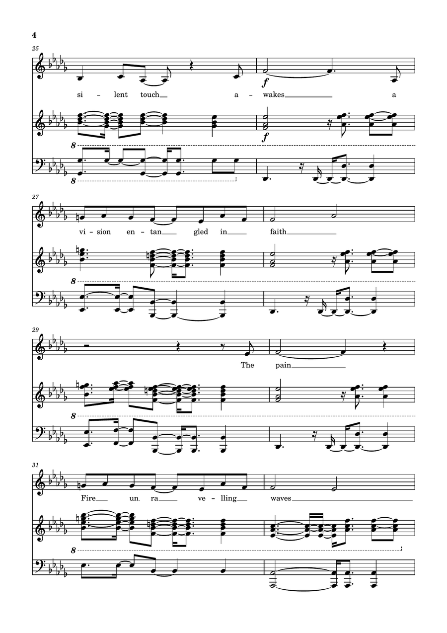 Tangerine Rays Tangerine Rays Piano, Vocal scores gallery preview page 4