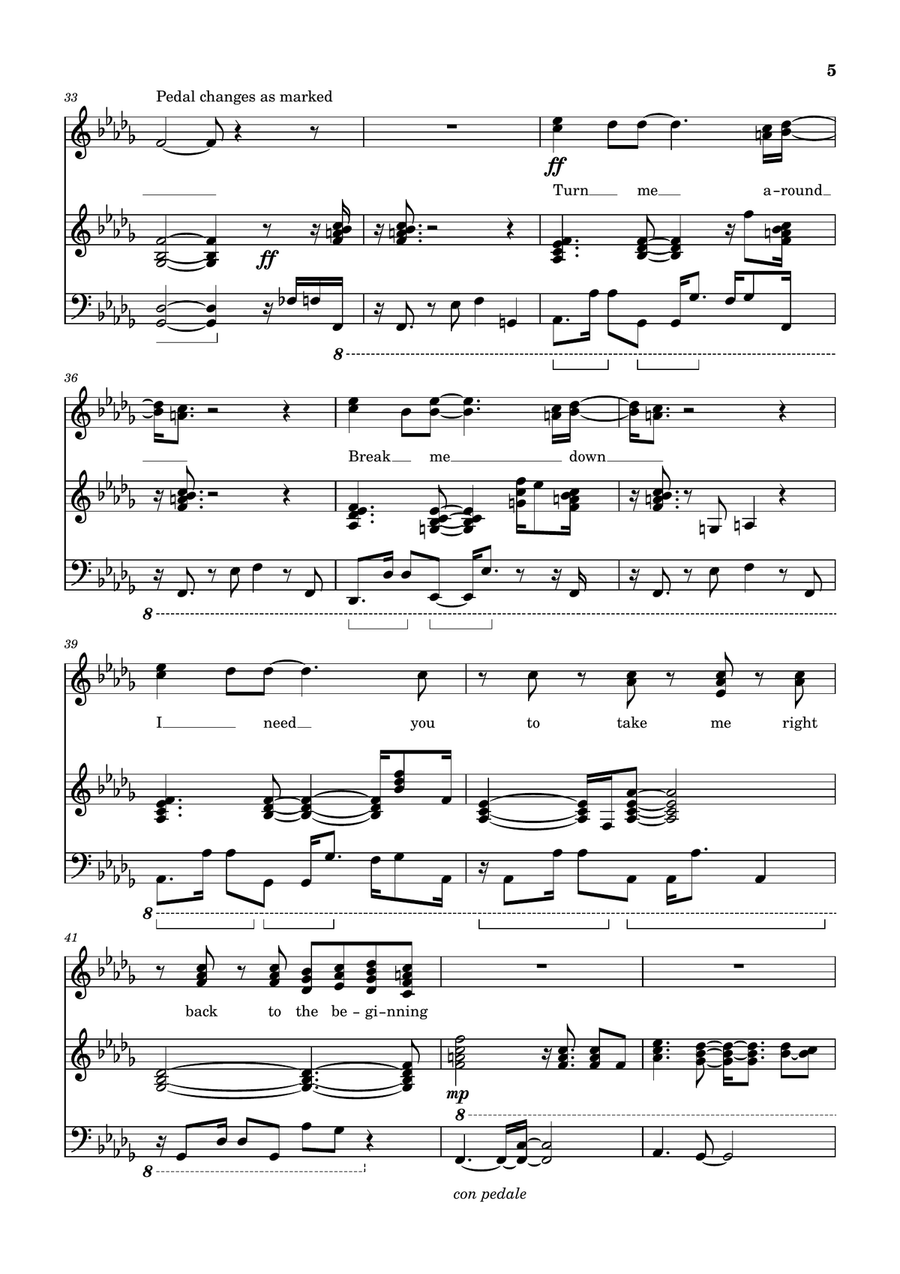 Tangerine Rays Tangerine Rays Piano, Vocal scores gallery preview page 5