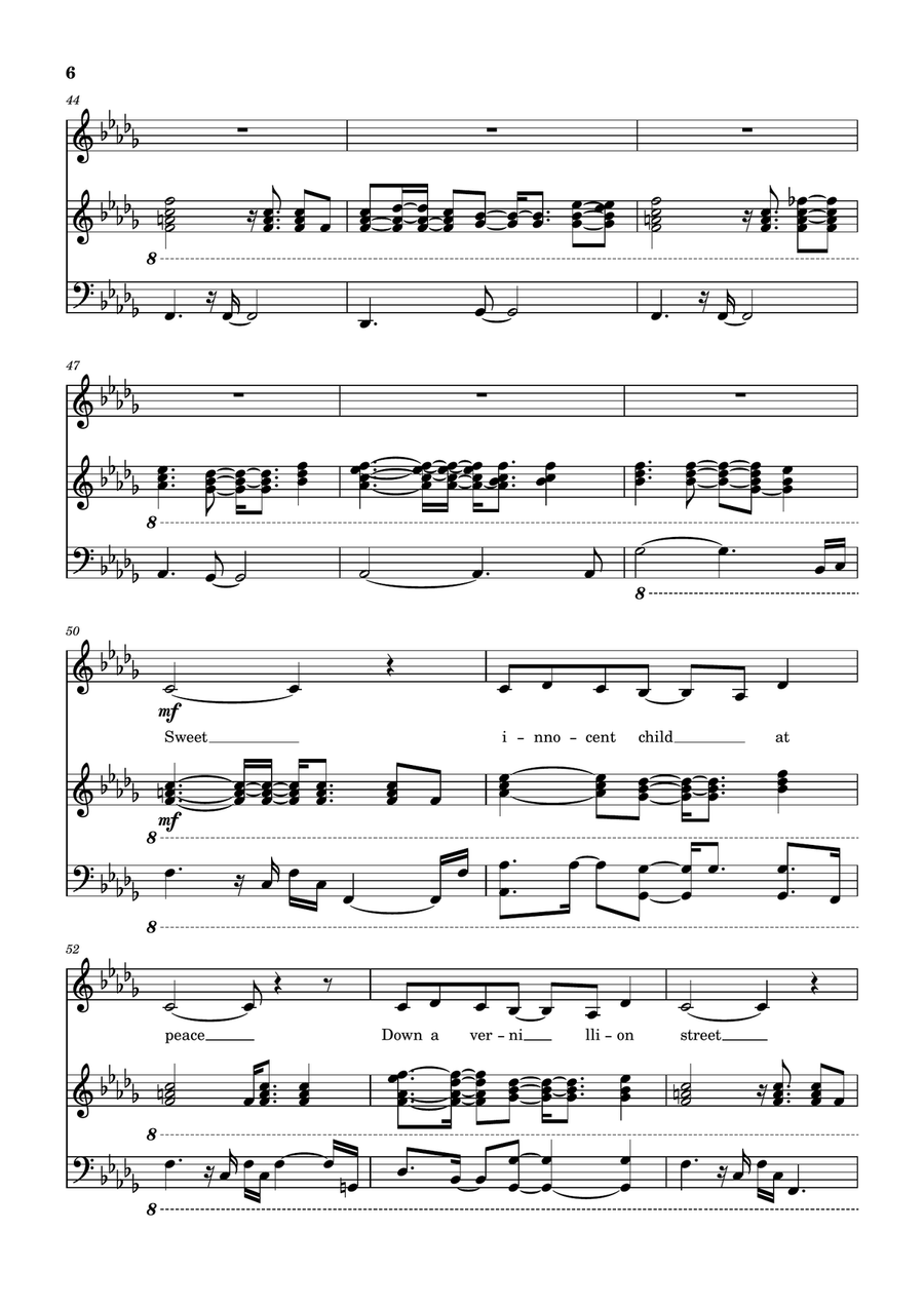 Tangerine Rays Tangerine Rays Piano, Vocal scores gallery preview page 6