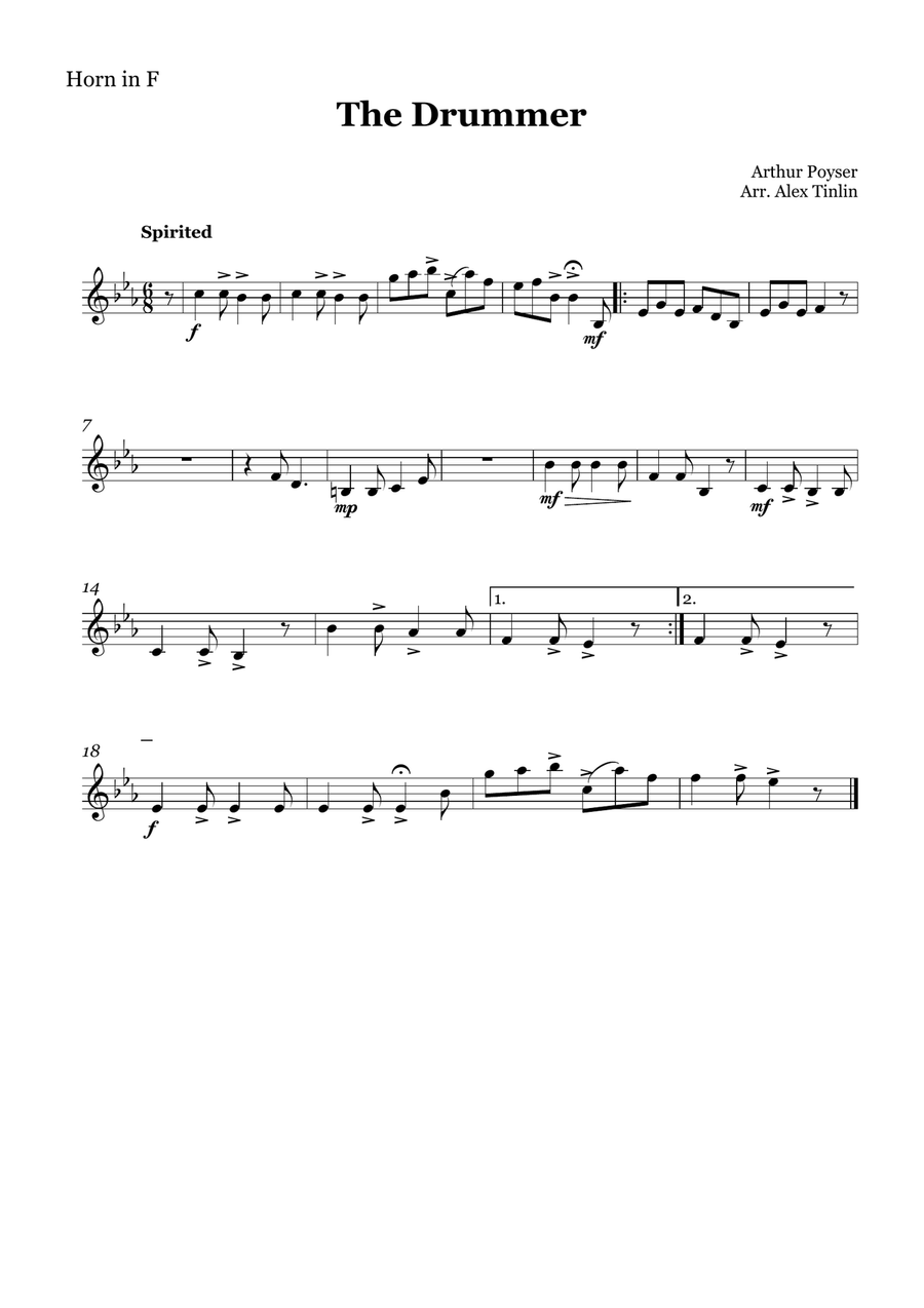 The Drummer The Drummer Woodwind Quintet scores gallery preview page 4