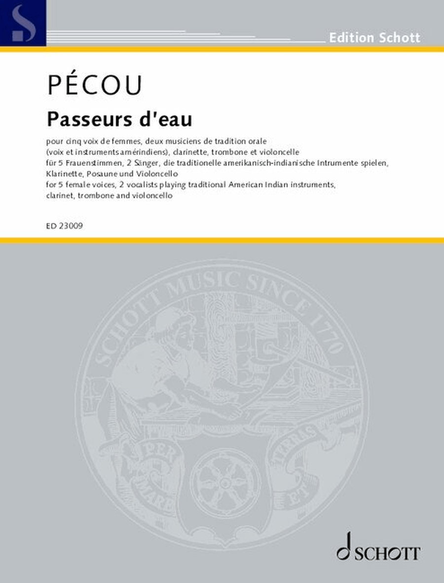 Passeurs d'eau Passeurs d'eau Women's Choir scores gallery preview page 1