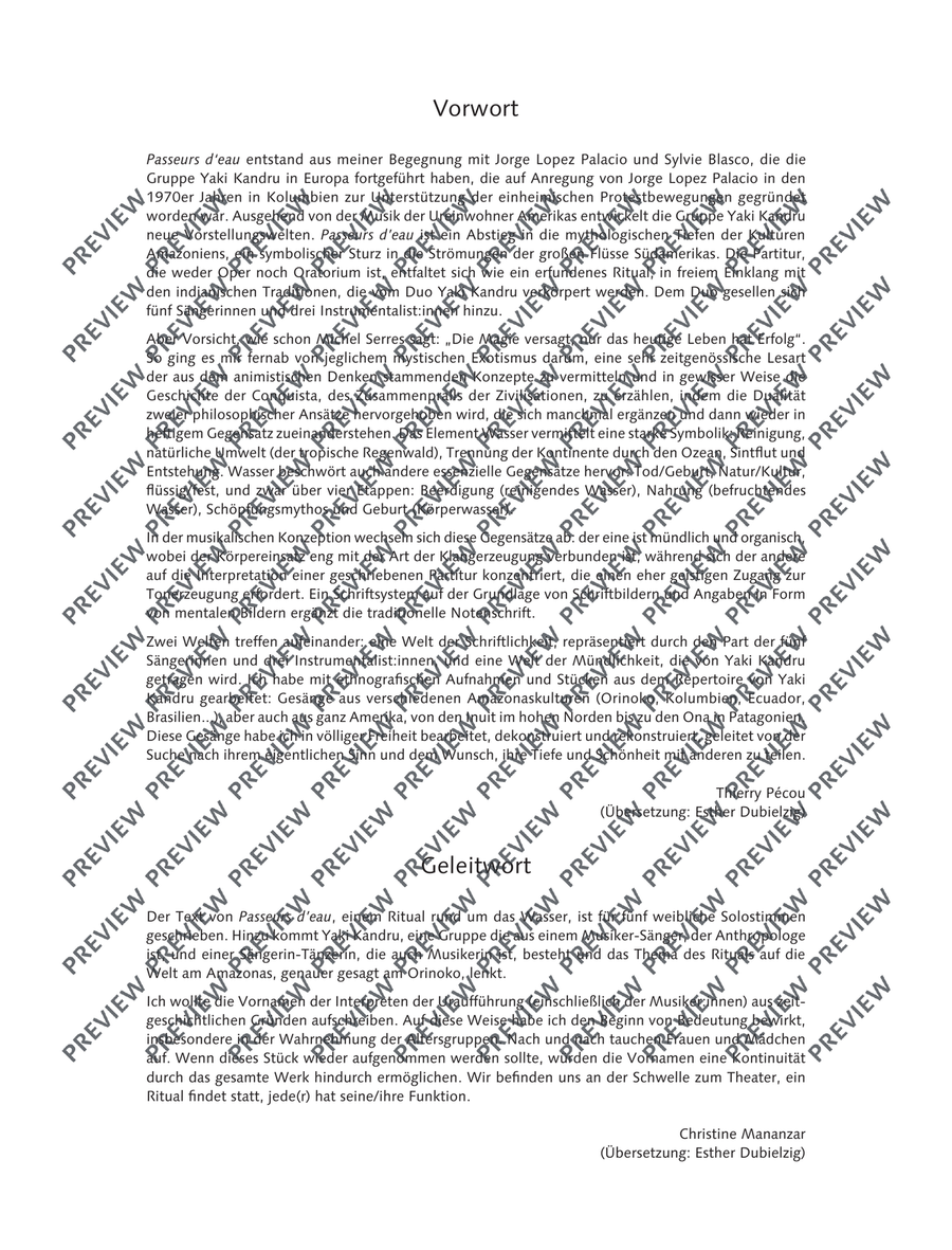 Passeurs d'eau Passeurs d'eau Women's Choir scores gallery preview page 6