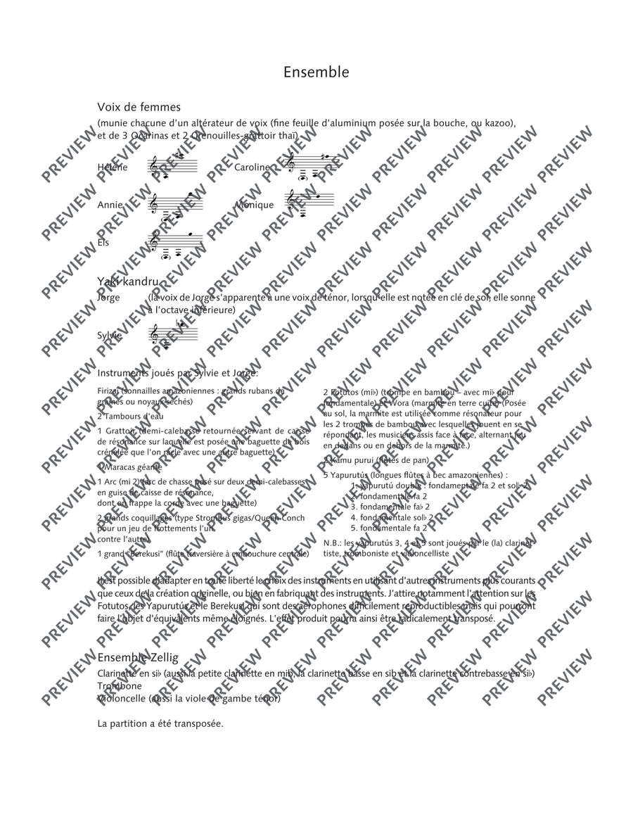 Passeurs d'eau Passeurs d'eau Women's Choir scores gallery preview page 8