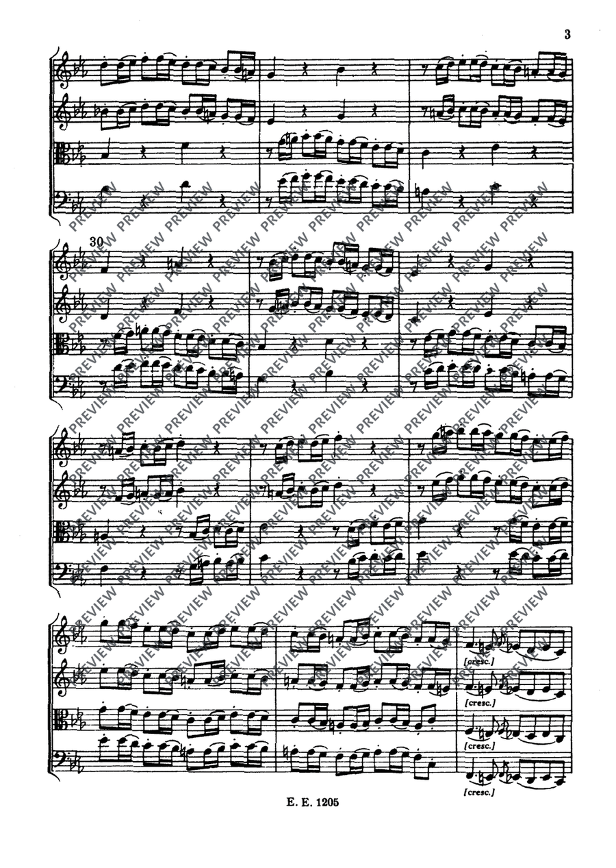 String Quartet Eb major String Quartet scores gallery preview page 6