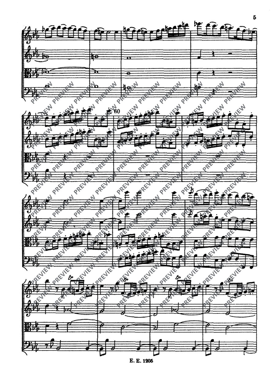 String Quartet Eb major String Quartet scores gallery preview page 8