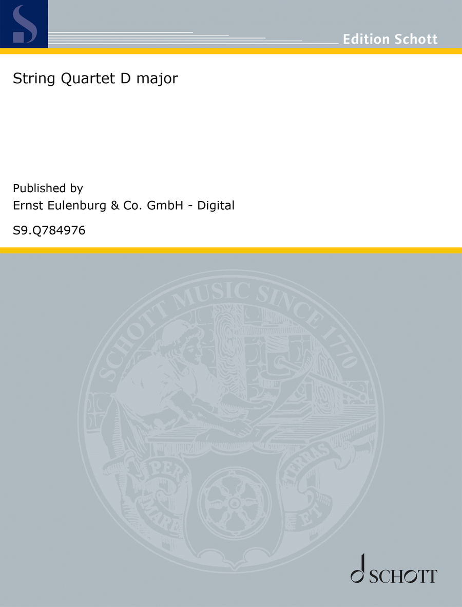 String Quartet D major String Quartet D major String Quartet scores gallery preview page 1