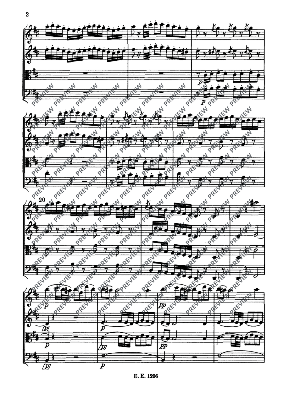 String Quartet D major String Quartet D major String Quartet scores gallery preview page 5