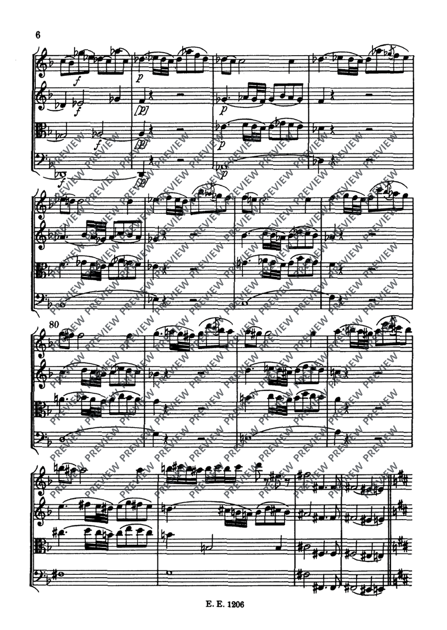 String Quartet D major String Quartet D major String Quartet scores gallery preview page 9