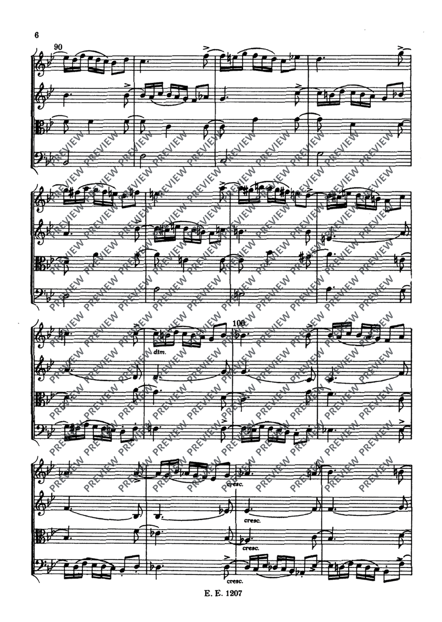 String Quartet No. 2 Bb major String Quartet scores gallery preview page 9
