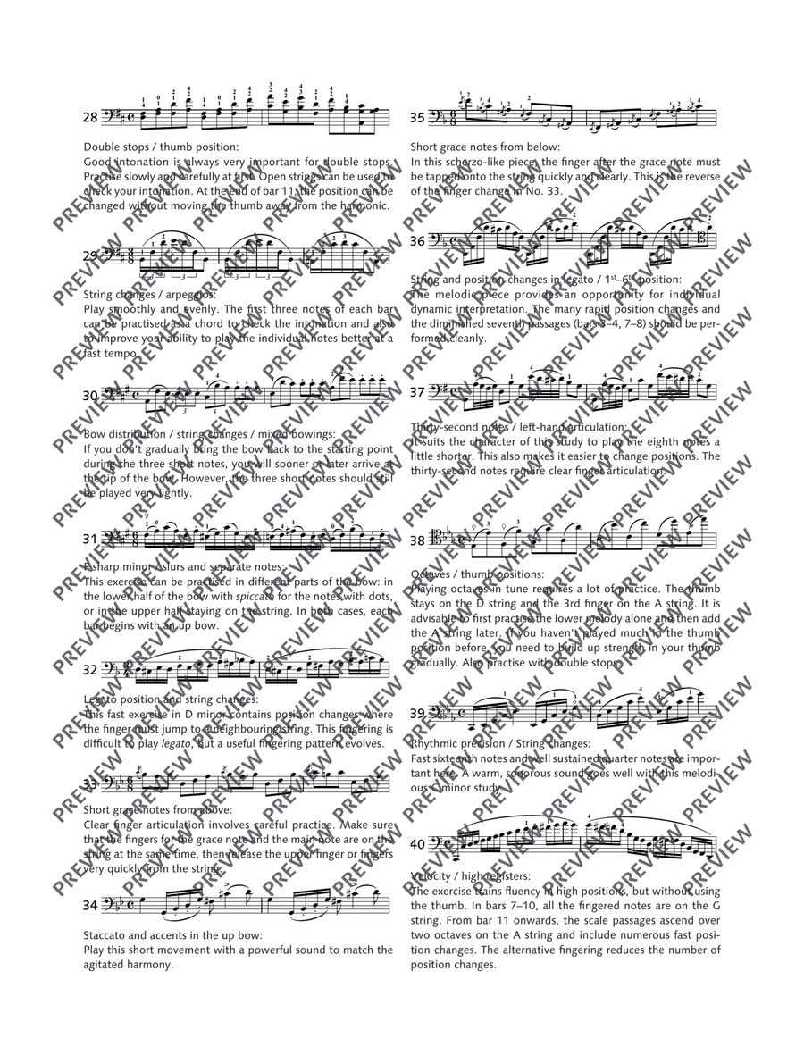 Daily Exercises Daily Exercises Cello scores gallery preview page 6