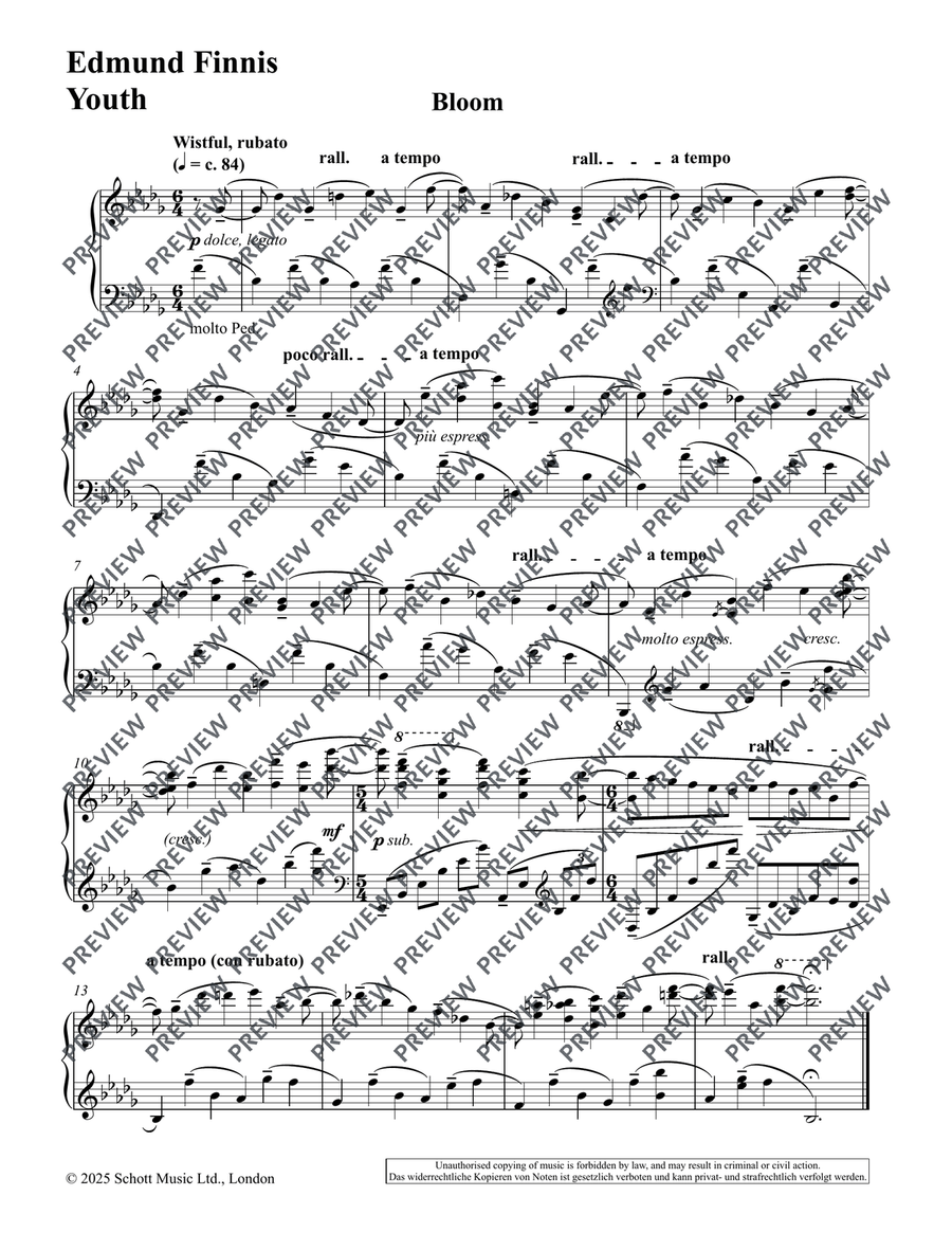 Youth Youth Piano Solo scores gallery preview page 4