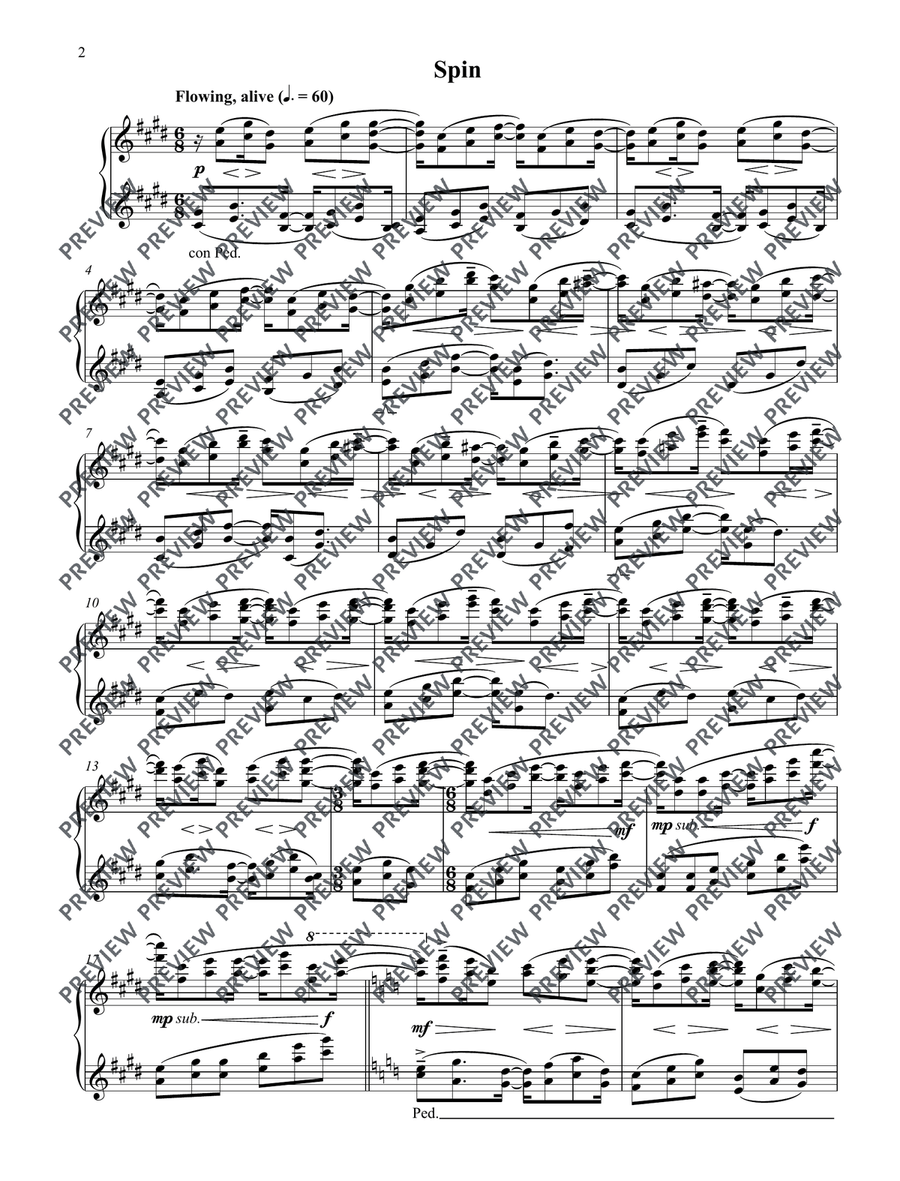 Youth Youth Piano Solo scores gallery preview page 5