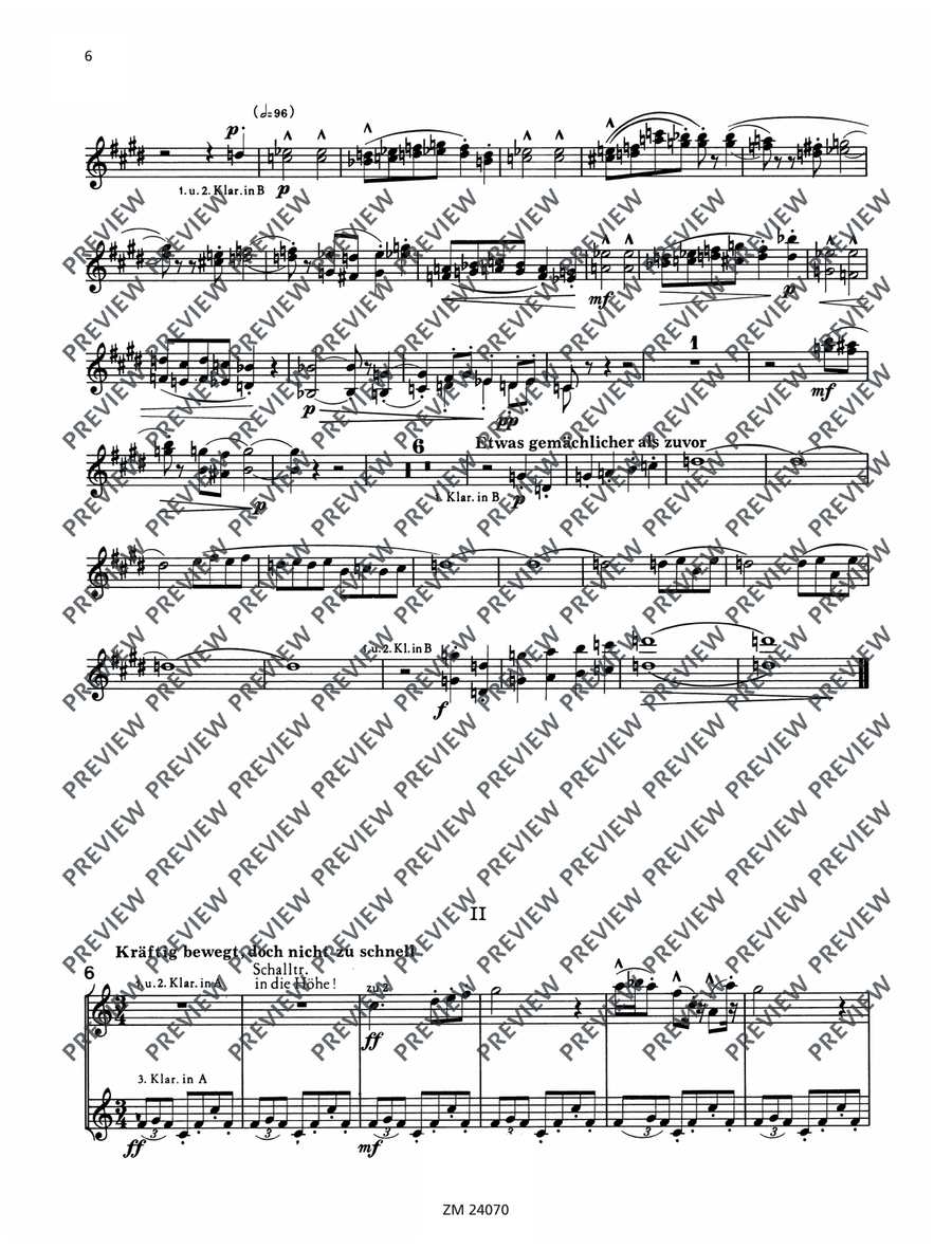 Orchestra Studies Orchestra Studies Clarinet scores gallery preview page 6