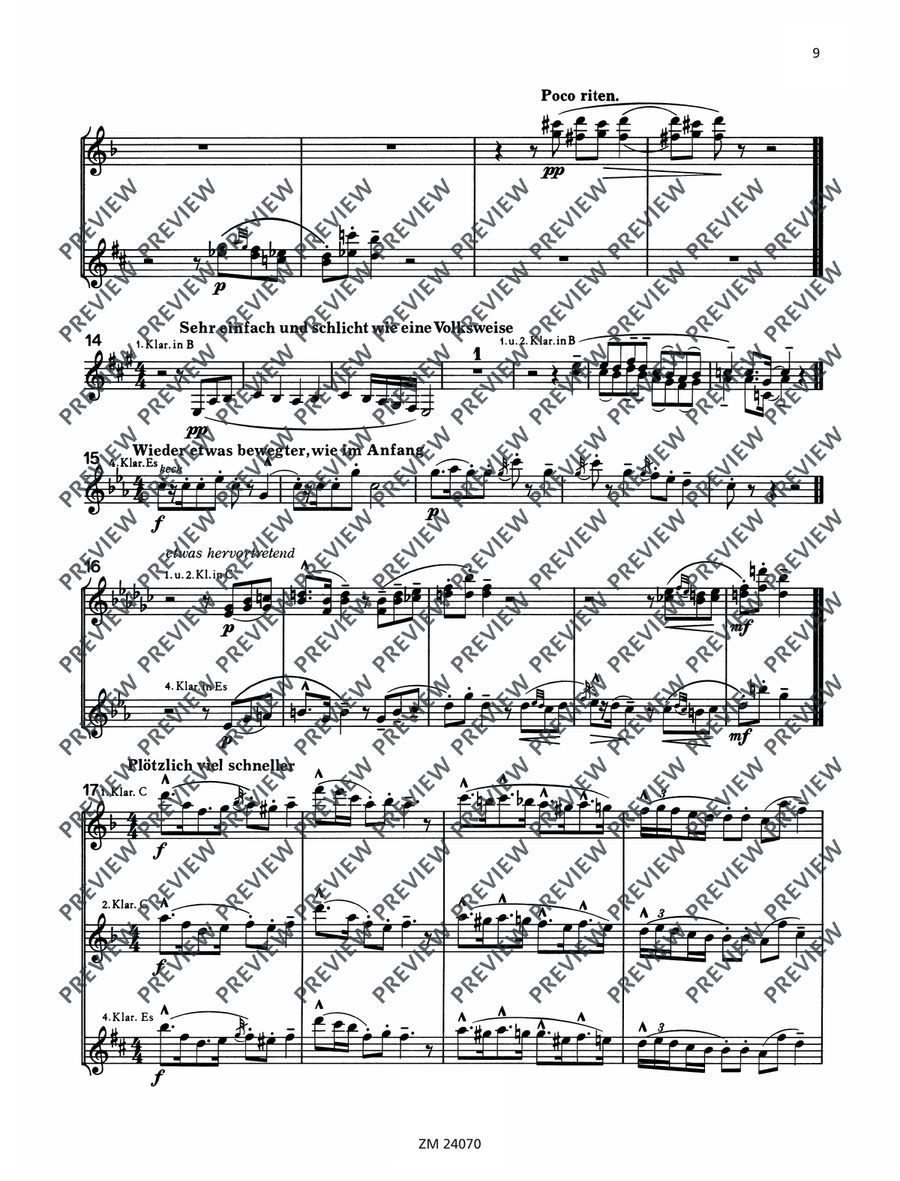 Orchestra Studies Orchestra Studies Clarinet scores gallery preview page 9