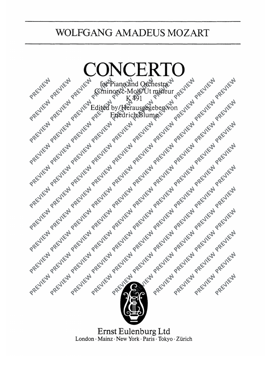 Concerto No. 24 C minor Concerto No. 24 C minor Orchestra scores gallery preview page 2