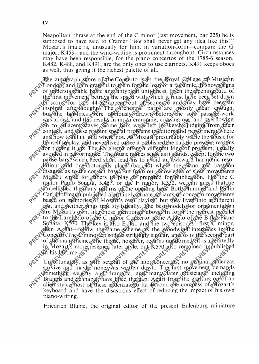 Concerto No. 24 C minor Concerto No. 24 C minor Orchestra scores gallery preview page 5