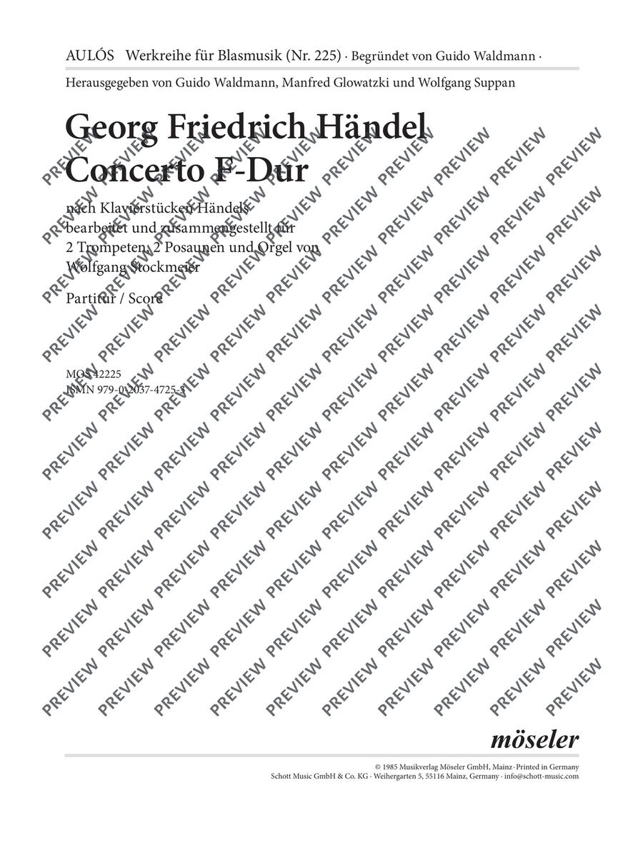 Concerto F major Concerto F major Trombone scores gallery preview page 2