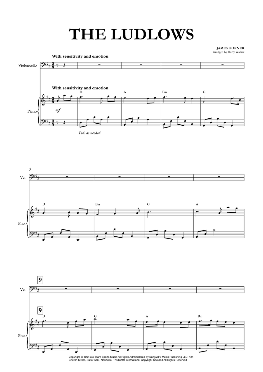 The Ludlows Piano scores gallery preview page 4