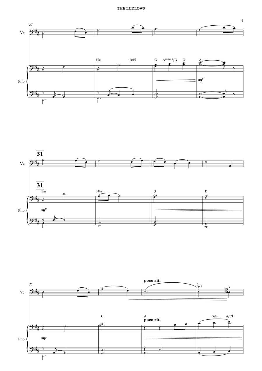 The Ludlows Piano scores gallery preview page 6