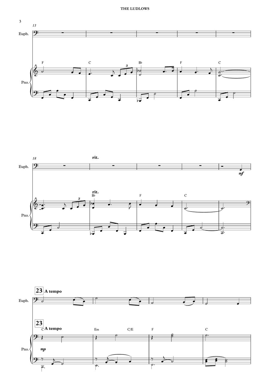 The Ludlows Euphonium scores gallery preview page 5
