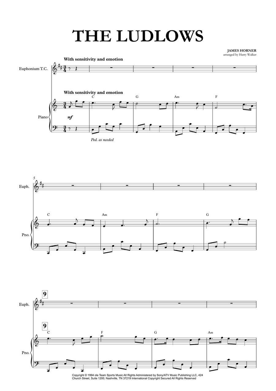 The Ludlows Euphonium scores gallery preview page 4