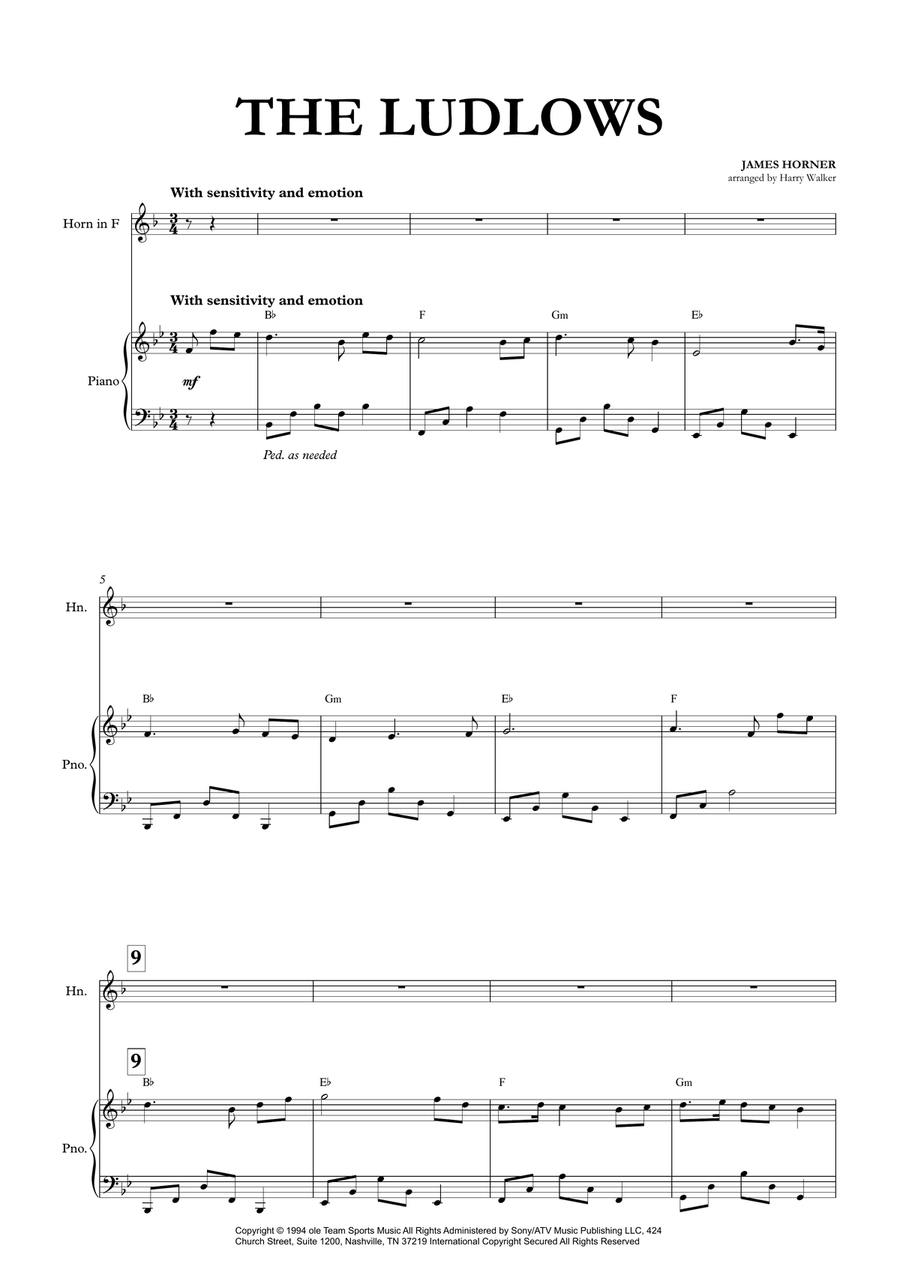 The Ludlows Piano scores gallery preview page 4