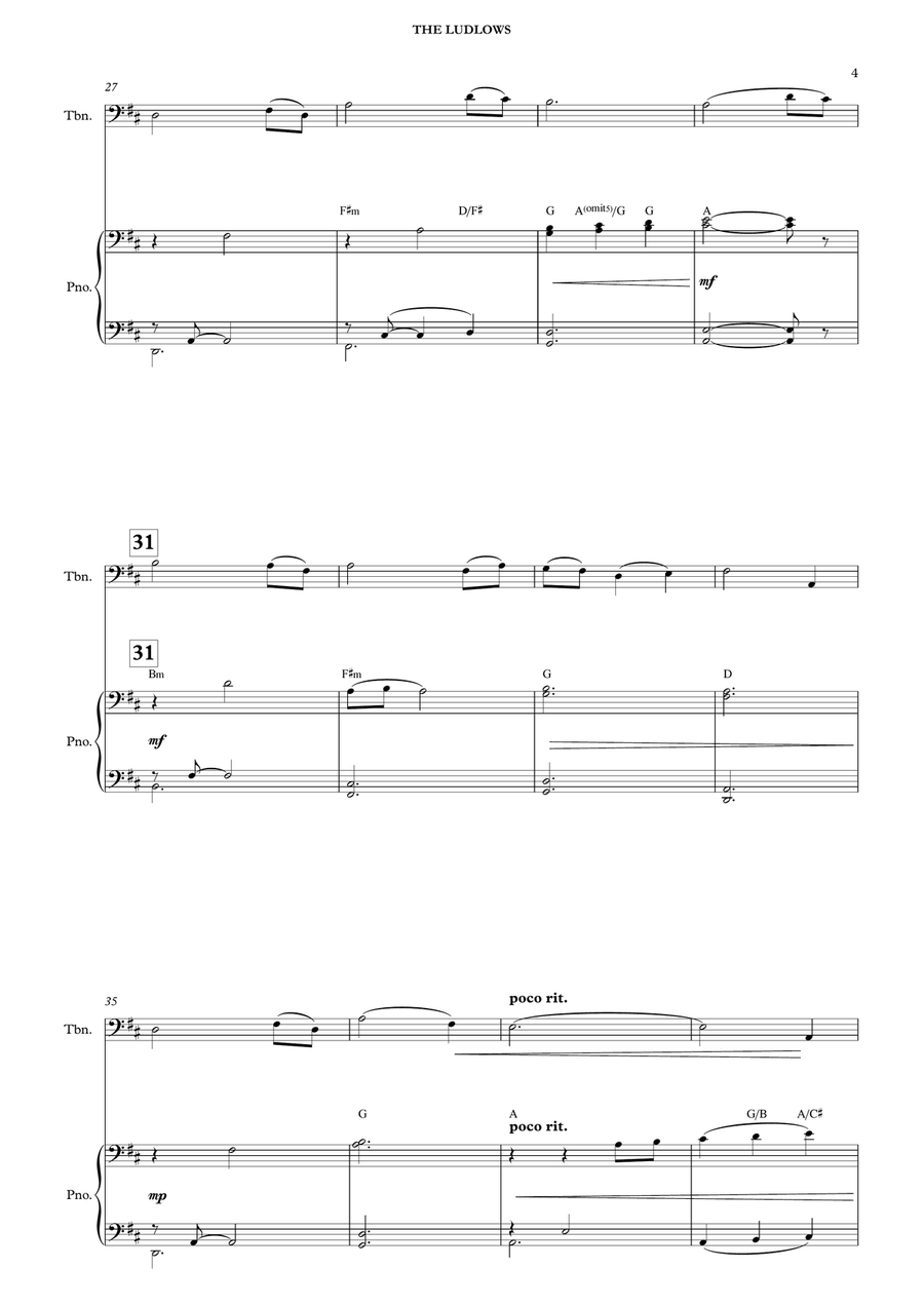 The Ludlows Piano scores gallery preview page 6
