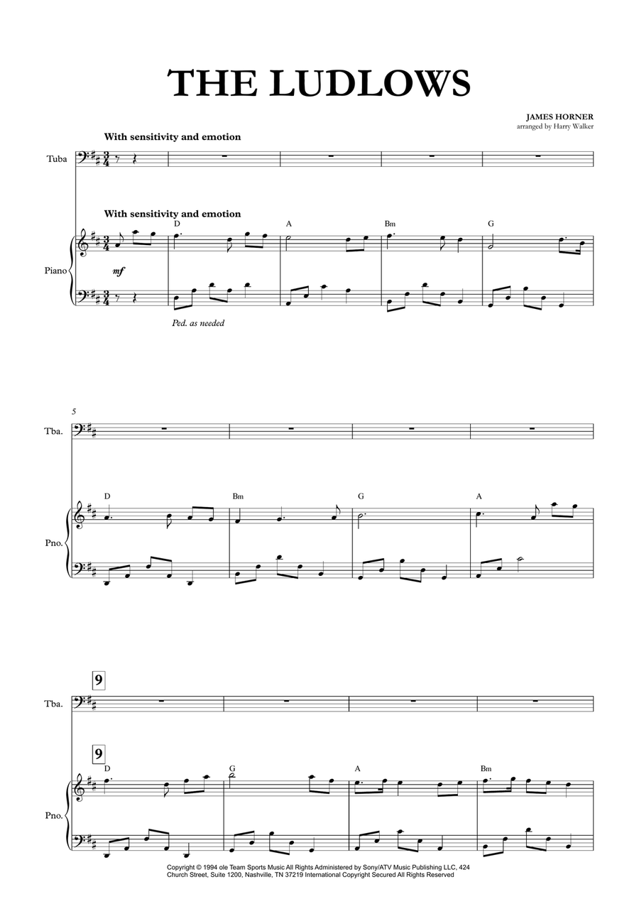 The Ludlows Piano scores gallery preview page 4