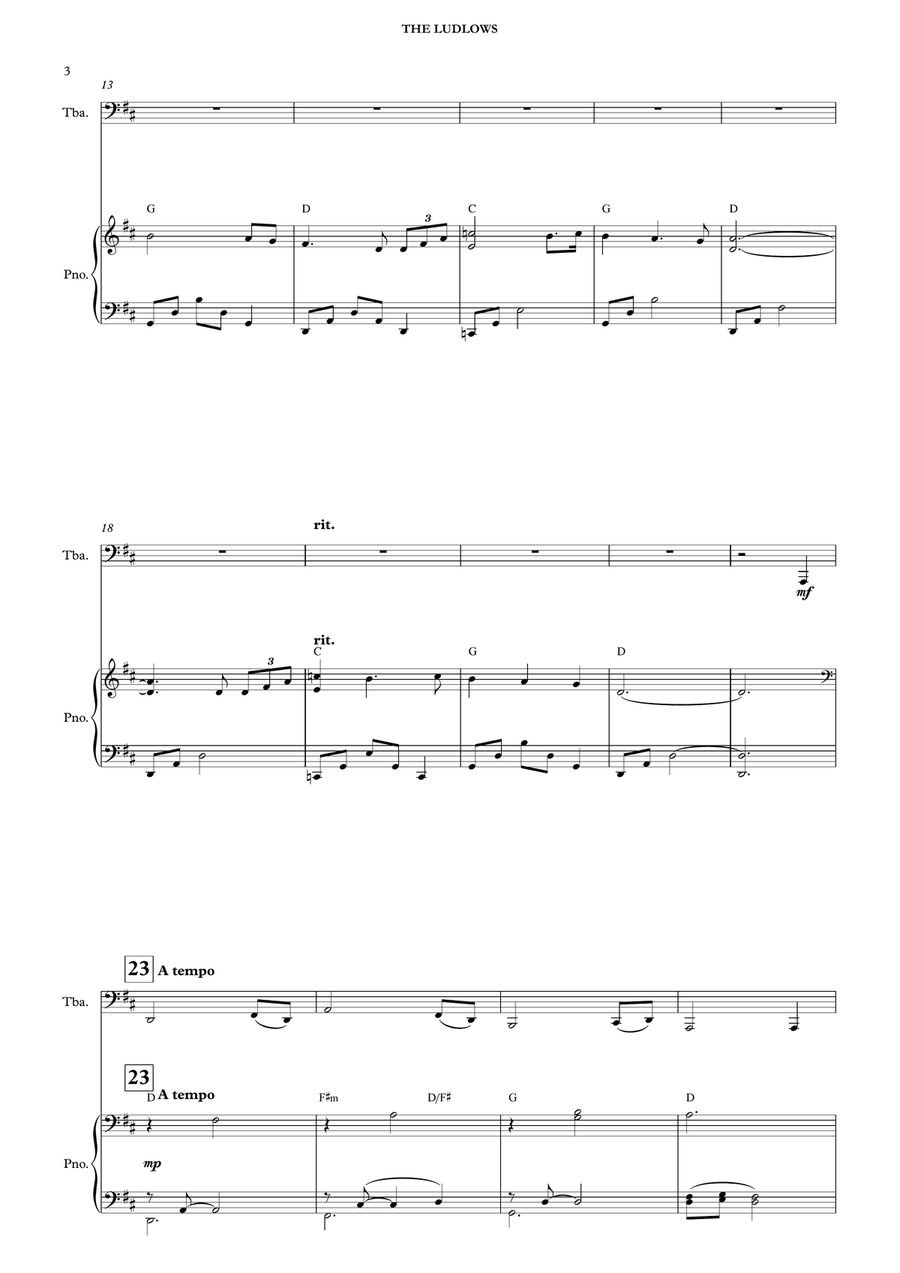 The Ludlows Piano scores gallery preview page 5