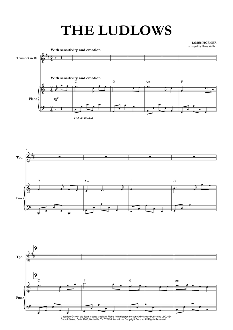 The Ludlows B-Flat Trumpet scores gallery preview page 4