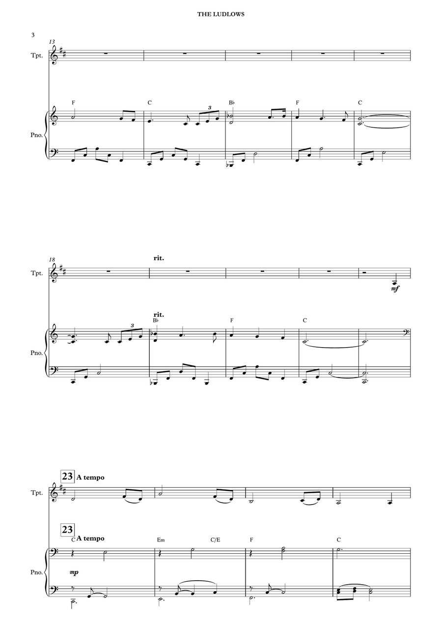The Ludlows B-Flat Trumpet scores gallery preview page 5