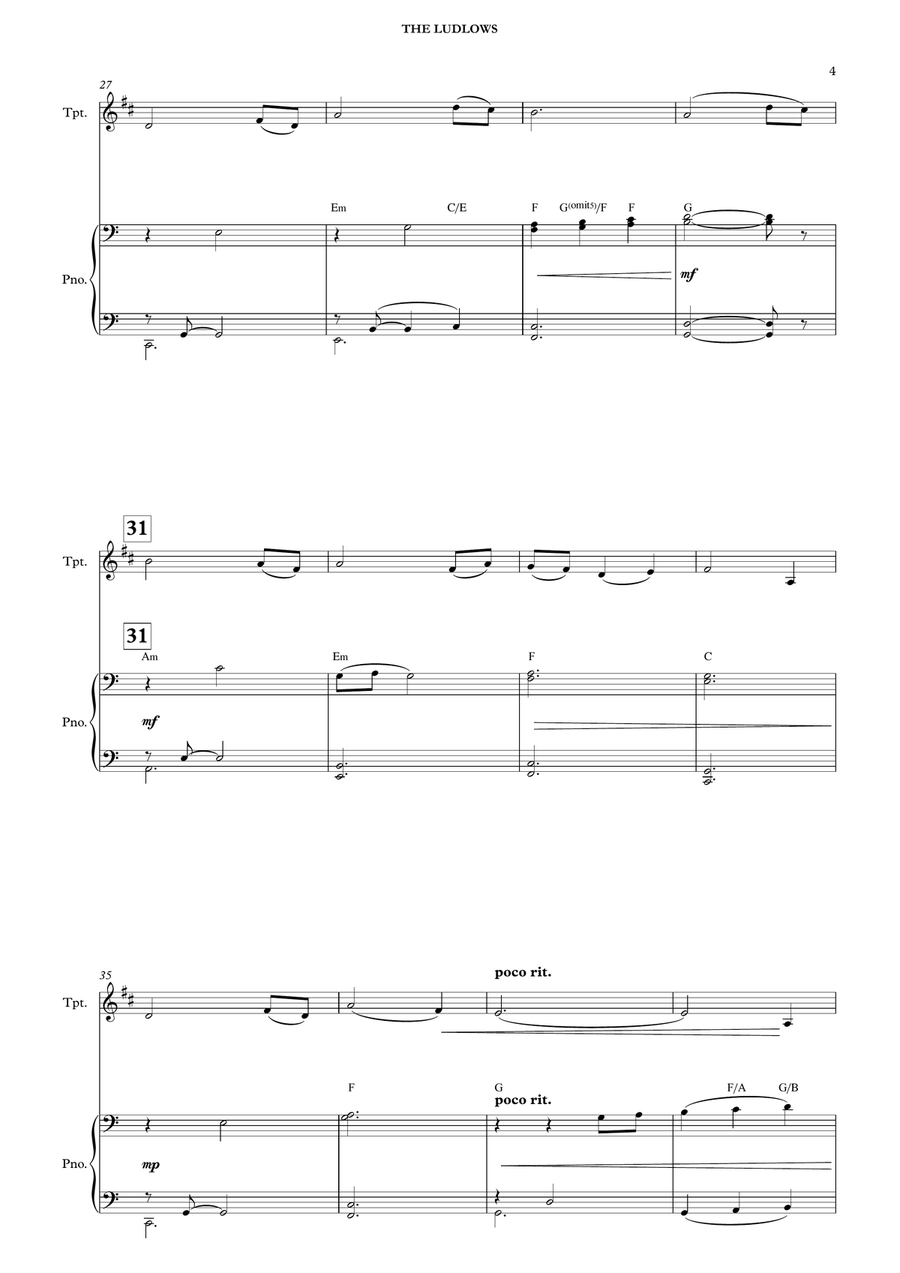 The Ludlows B-Flat Trumpet scores gallery preview page 6
