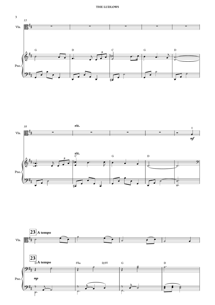 The Ludlows Viola scores gallery preview page 5