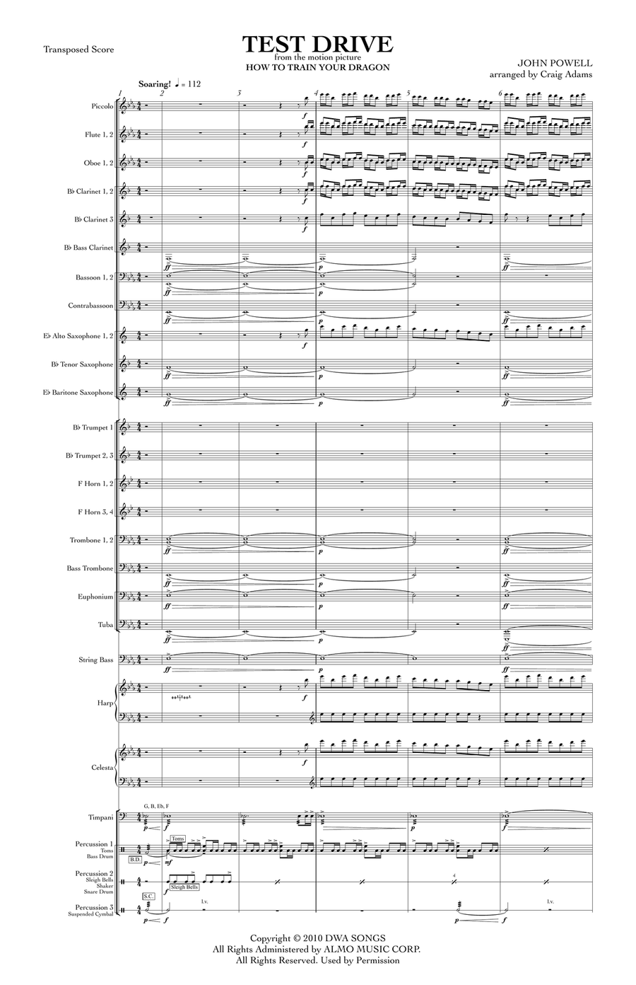 Test Drive - Score Only Concert Band scores gallery preview page 3