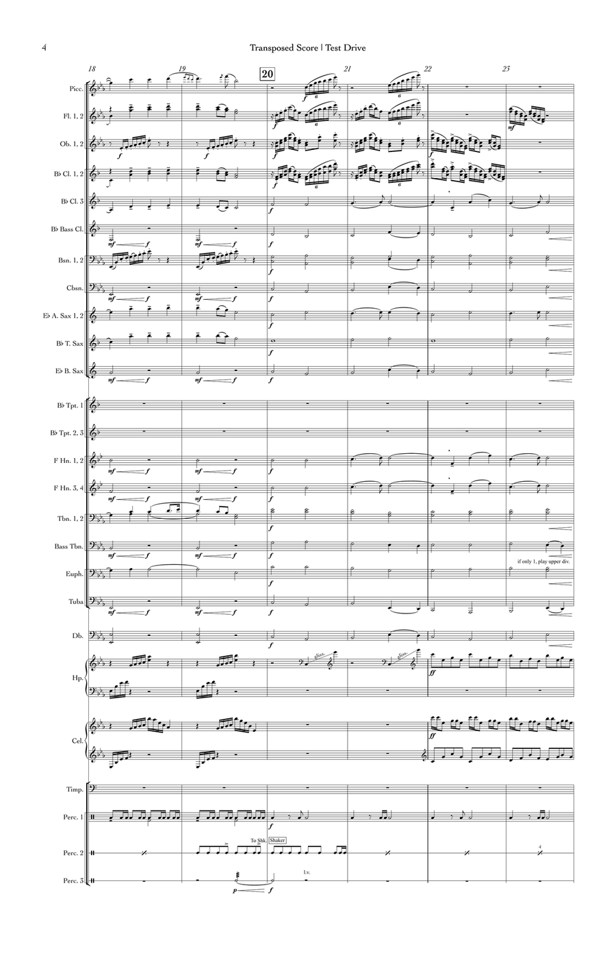 Test Drive - Score Only Concert Band scores gallery preview page 6
